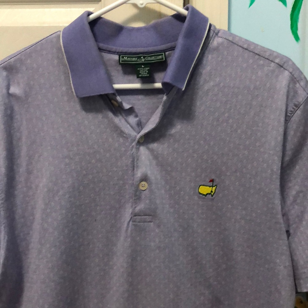 Large Purple Pattern Masters Polo